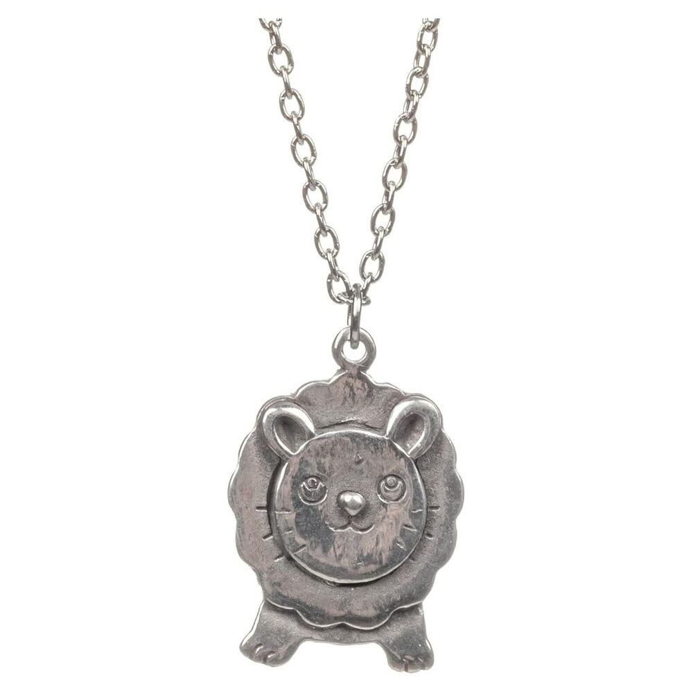 Shag Wear Womens Pewter Spirit Animal Silver Pendant Necklace - Lion NEW